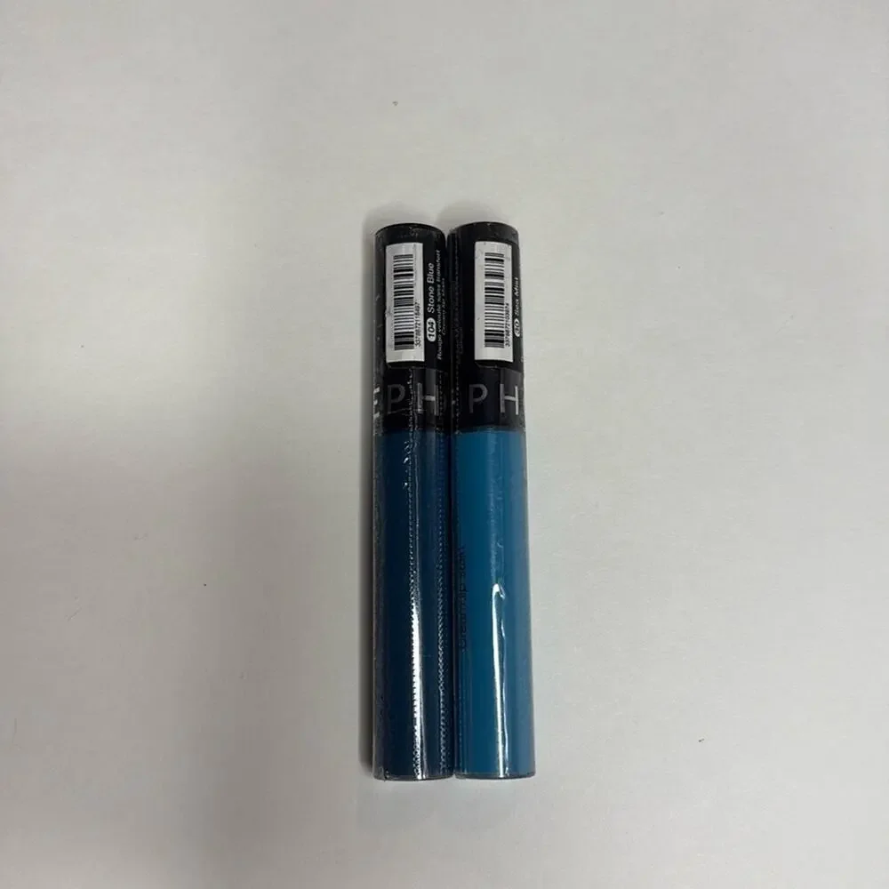 NWT 2 Sephora cream lip stains in stone blue and sea mist